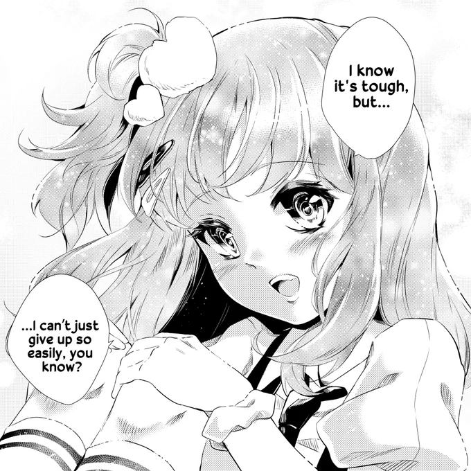 Ayu seems confident she can become an idol, but might there be some lingering doubts...? Find out in the latest episode of my manga Idol Royale!  