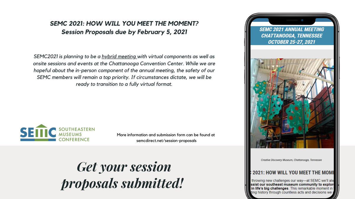 SEMC2's tweet photo. 🚨 ANNOUNCEMENT 🚨
Session proposal deadline has been pushed to February 5th! That means an extra few days to get YOUR proposals submitted to share for #SEMC2021 #semc #annualmeeting #sessionproposal https://t.co/AZKSRQQ6oC