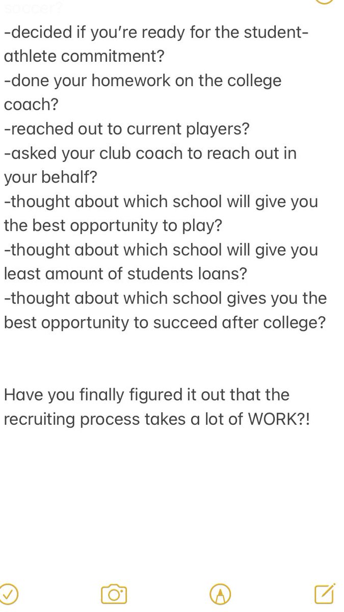 ImCollegeSoccer's tweet photo. Recruits:

A lot of you feel stuck right now because not much is happening in your recruiting process and so you’re waiting for something to happen. 

No! 

You find a way to make something happen and go get it yourself.

Have you....

#CSTruth https://t.co/2wAHZcVQqa