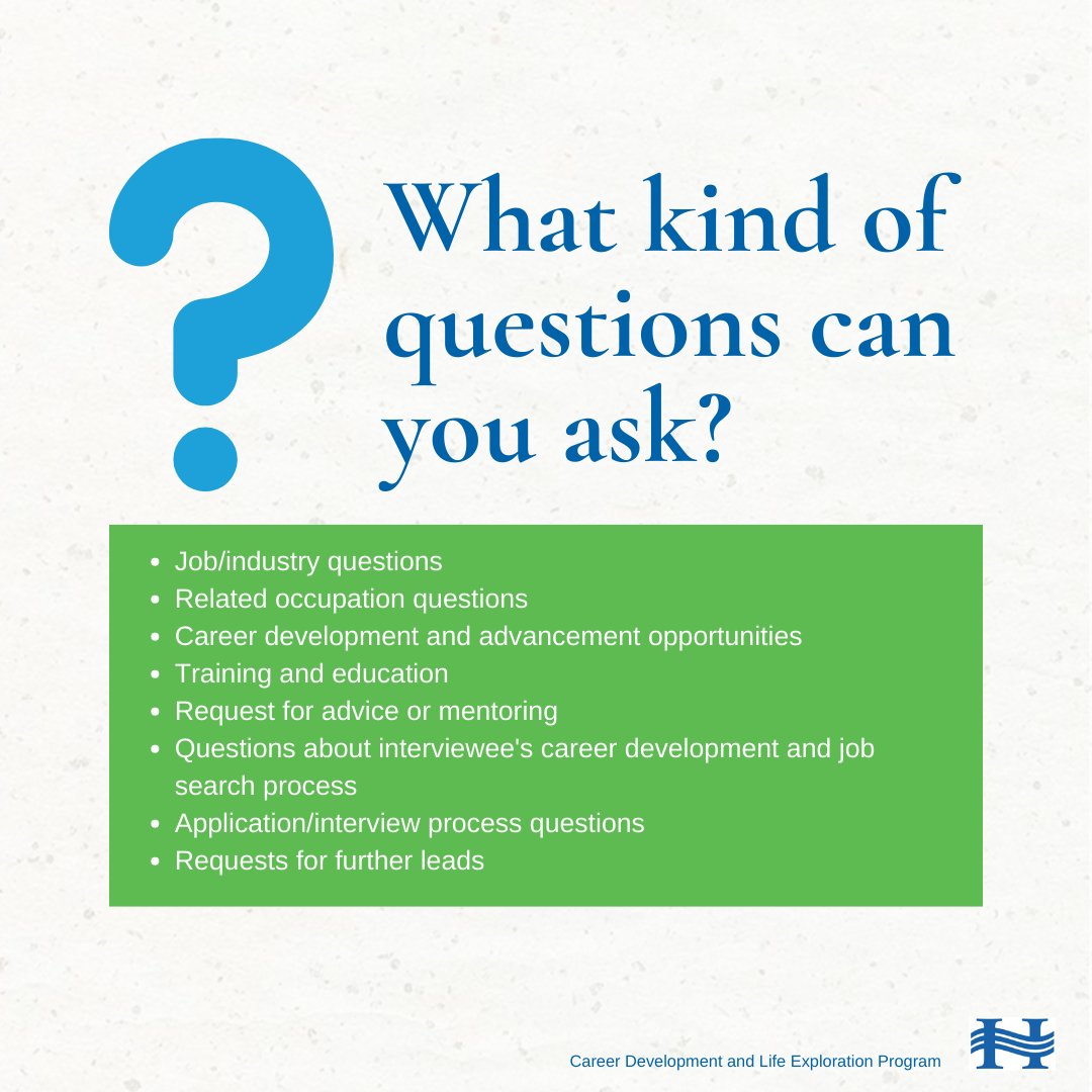 KirbyLKrause's tweet image. #informationalinterviews are a great tool to help you explore different career options. They allow you to interview an individual doing a job you are interested in or a company you might want to work at. 

#hsdlearns #hsdcdle @HanoverSD #careerdevelopment #careereducation