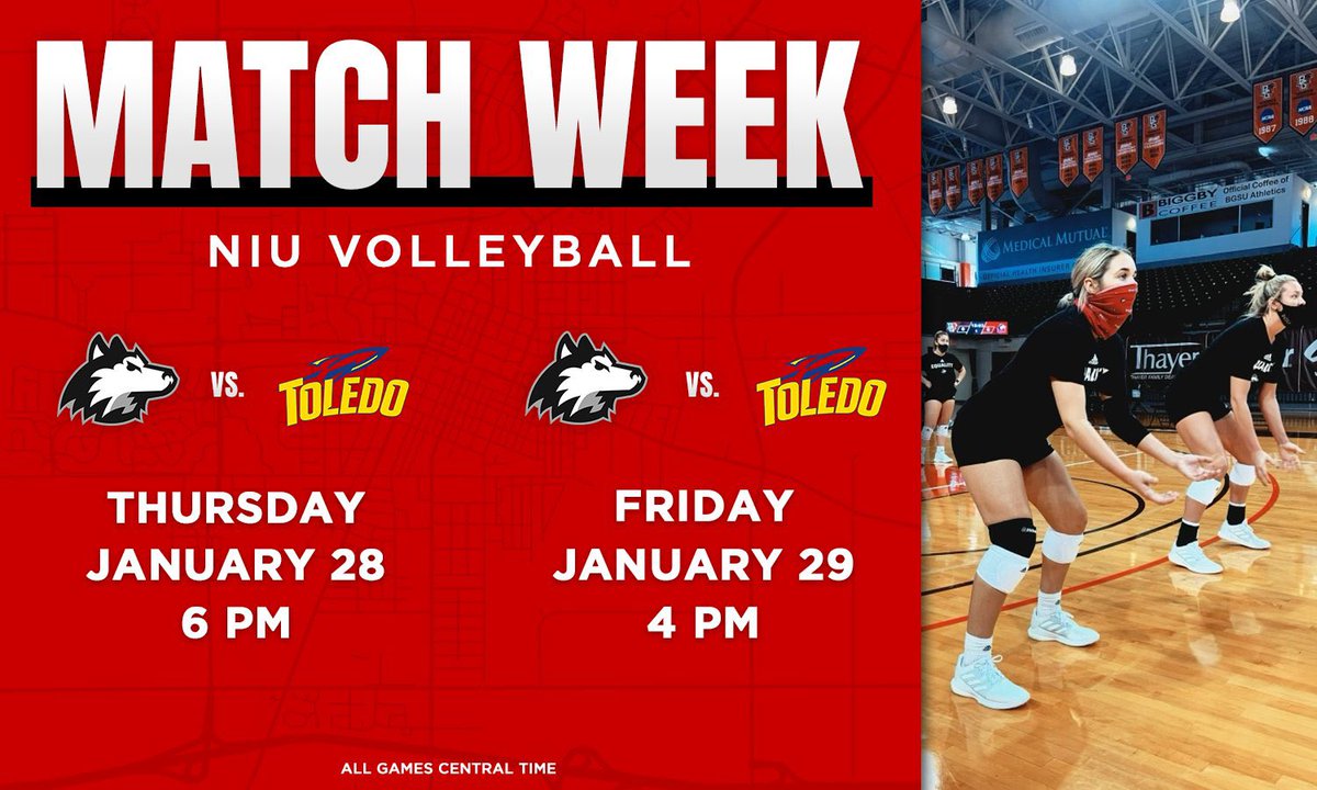 Two home matches coming up this week!

#PACE #HuskieVolleyball