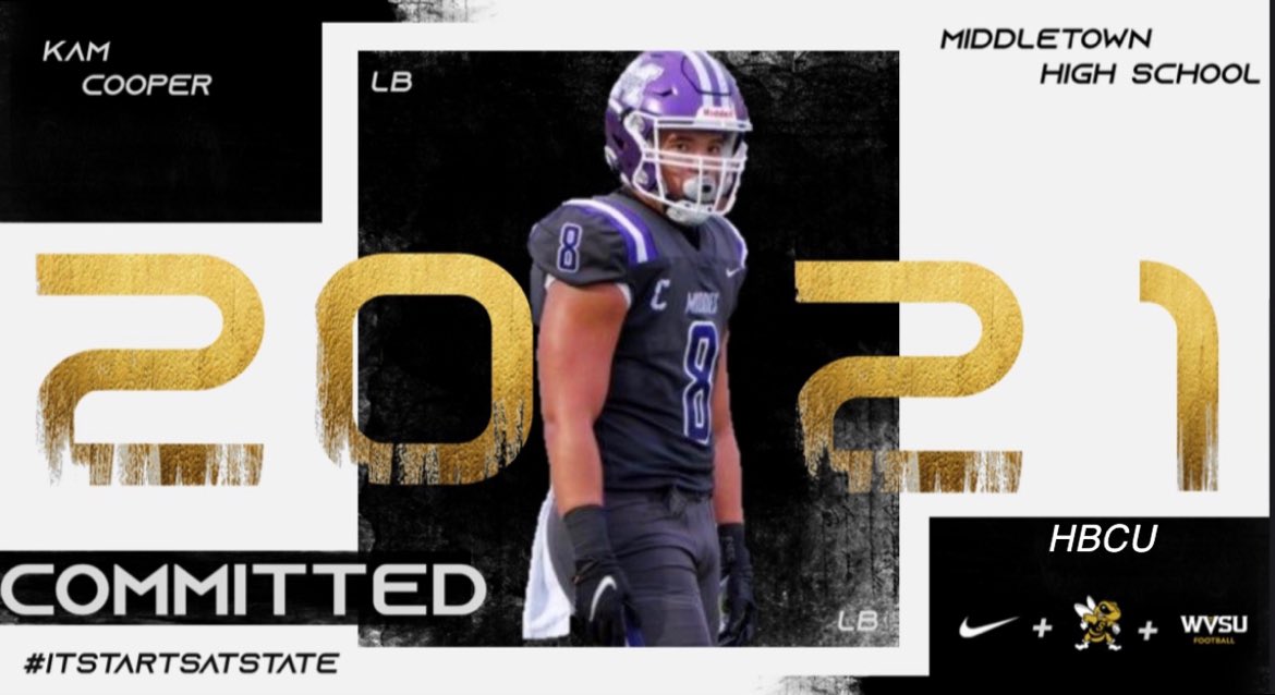 I am 100% Committed To West Virginia State University🐝🖤 Journey just getting started, let’s work🤞🏽 <a href="/WVStateFB/">West Virginia State University Football</a> <a href="/CoachHarms9/">Jake Harms</a> <a href="/midtownmiddies/">Middletown Middies</a>