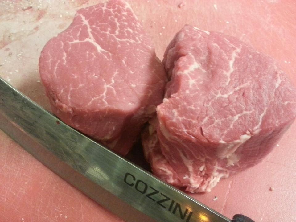 SFoxRichardson's tweet photo. Ever wonder why this cut of steak is called the Baseball Cut Filet? As the meat cooks it puffs up to resemble a baseball. https://t.co/gt3zOUwVk9