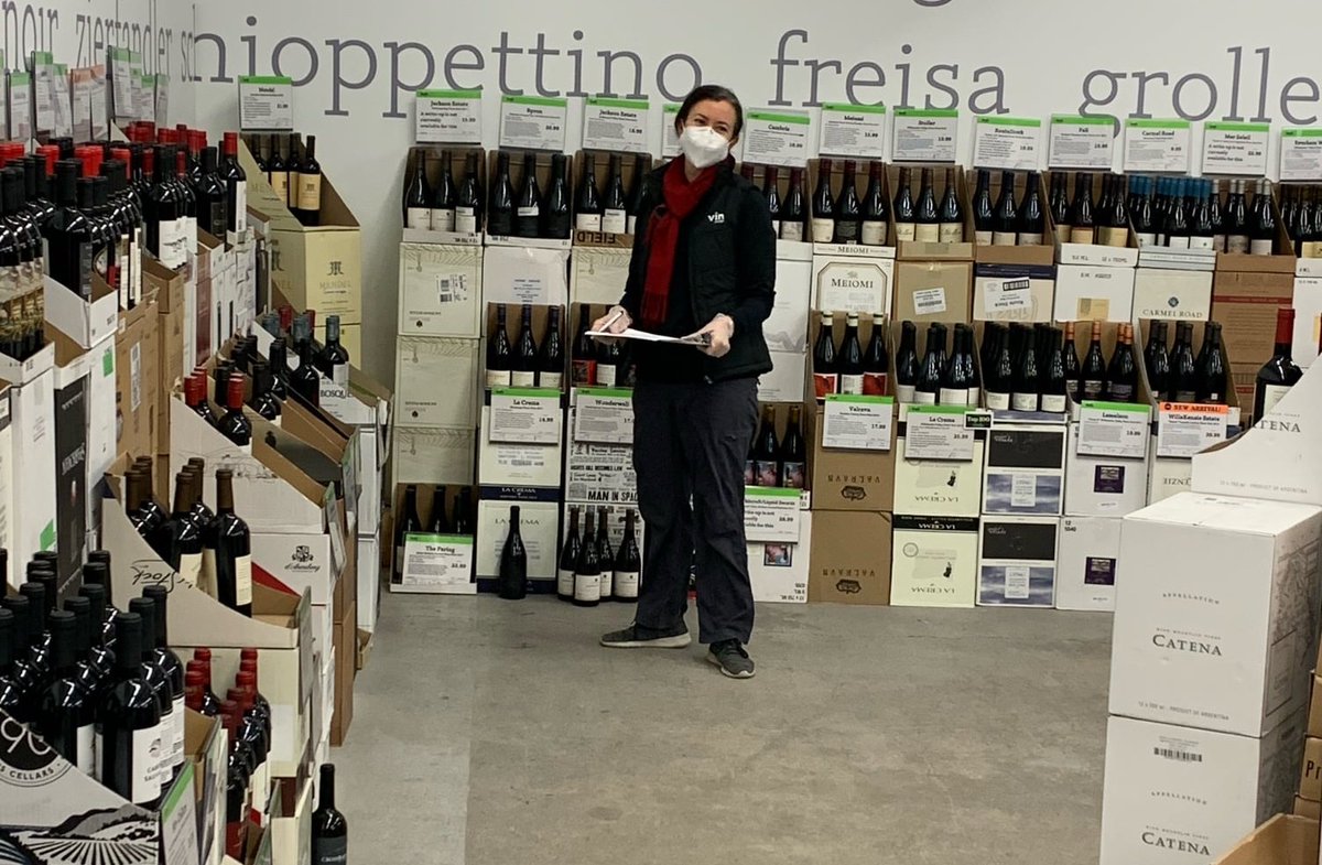 It's inventory days at Vin Chicago! Twice a year we reconcile every single bottle in our inventory, comparing what's in our system to what's on the floor and in our warehouses. 

It's labor-intensive but it helps us keep everything in order and enhance the customer experience!