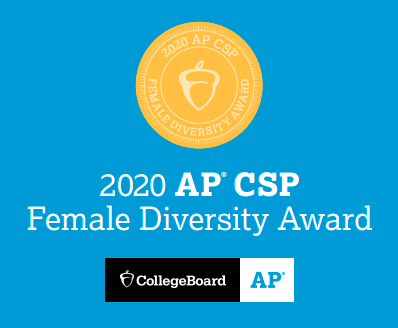 ARobles_EHS's tweet photo. Because of Eastlake High School's commitment to expanding young women's access to AP Computer Science Principles, @CollegeBoard has named us a recipient of the Female Diversity Award. #APCSP https://t.co/9tPHaH2FL4 #TeamSISD  @EastlakeSATA https://t.co/7RSd1PrfQC