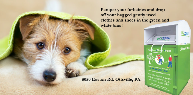USAgainTweets's tweet photo. New to @Ottsville, PA! USAgain welcomes it's newest partner Courtney’s Pet Grooming. Now you can drop off used clothes and shoes to the green and white bin. Look for the nearest location https://t.co/6IjCoLmNtE
#mondaymotivation #reuserecycle #treemachine #pensilvania https://t.co/kfv1z8dmDa