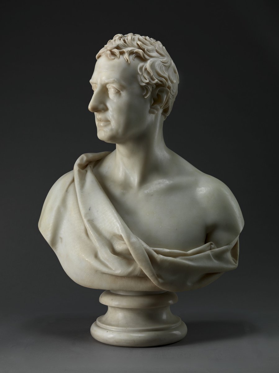 Castlereagh in the round? A thread.The most ubiquitous image of  #ViscountCastlereagh is Lawrence’s portrait from c1810. But it was Sir Francis Chantrey who captured the most accurate images we have of Castlereagh’s physiognomy for his 1821 bust.(left NPG; right YCBA)