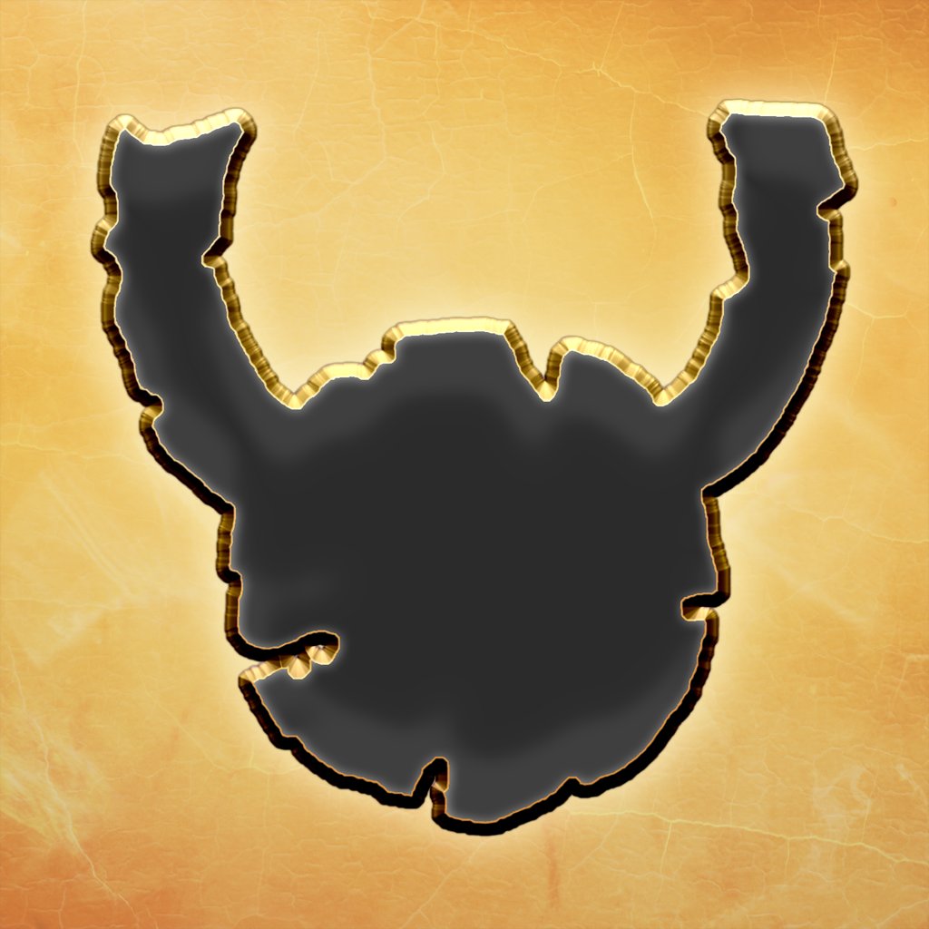 App icon for “Lights Going Out” (a black Chaos rune on a parchment background)