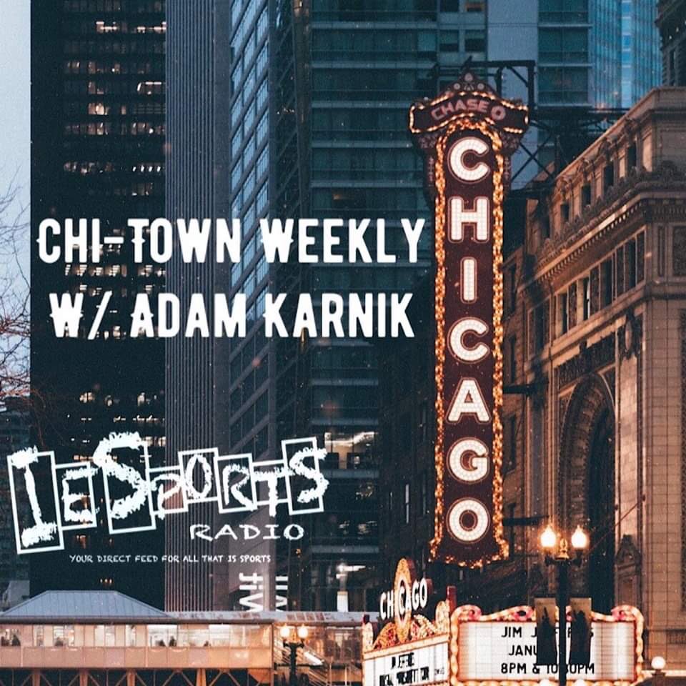 IESportsRadio's tweet photo. Next Up: MON 1/25 6:15pm CST #ChiTownWeekly with @adam_karnik
#Blackhawks #Cubs #FlyTheW #WhereStoriesAreMade #Bulls #BullsNation #SBLV #ThankYouLester
@IesrC
https://t.co/92iWqgKcds https://t.co/qcGQvNEbPe