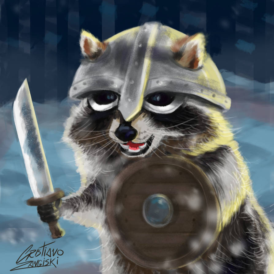 oakthorny's tweet photo. You ever think, maybe there were washbears in the lore, &amp; Snorri left them out of the Eddas because he was like, "Wtf is this animal? Fake!"
#washbear #raccoon https://t.co/Iz76C1Nz95