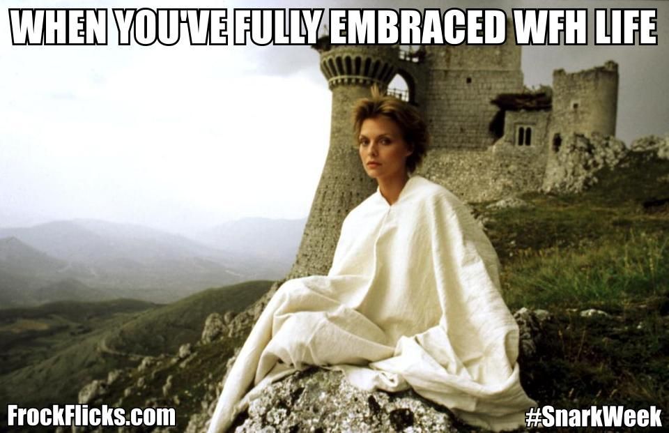 This is literally me right now! 'Ladyhawke' (1985) #MedievalEra #MedievalItaly #allegedly #FantasyHistorical #MichellePfeiffer #SnarkWeek buff.ly/36Qm7Rr