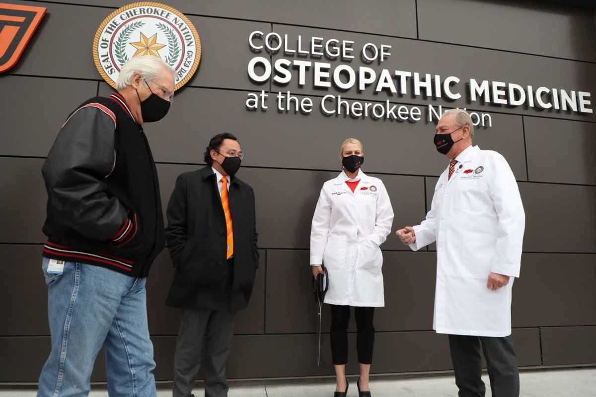 N8VCOIN's tweet photo. Congrats to the Cherokee Nation for opening the very FIRST tribally affiliated medical school on tribal land in the U.S.

The OSU College of Osteopathic Medicine at Cherokee Nation will help train students, including Natives, to practice medicine in tribal nations. https://t.co/UGblnfg2zq