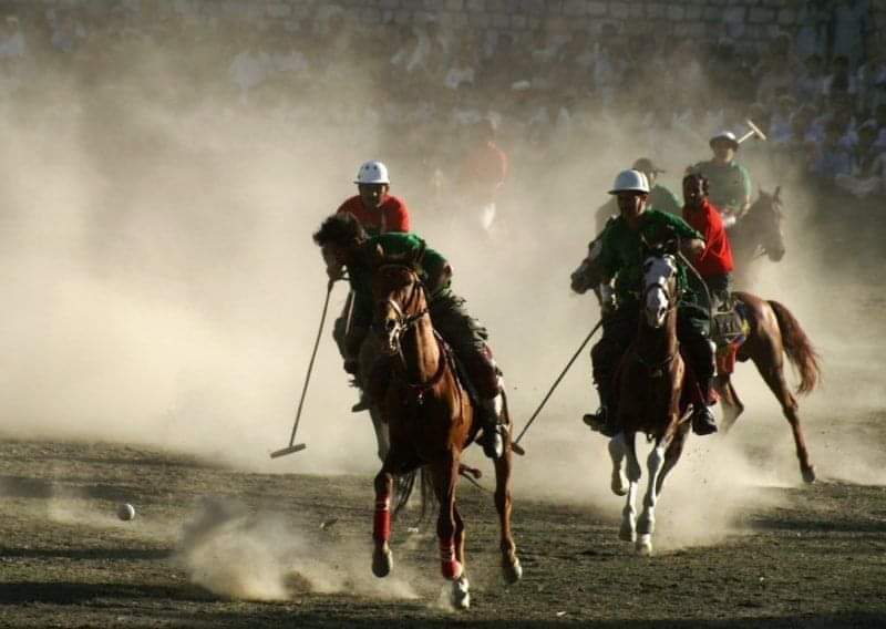 It's as if polo is impossible without music. Many folk melodies are associated with polo in Baltistan and these melodies are played on different occasions during the game of polo. Read Raqam's book "Baltistan Civilization and Culture" for a detailed history of polo,