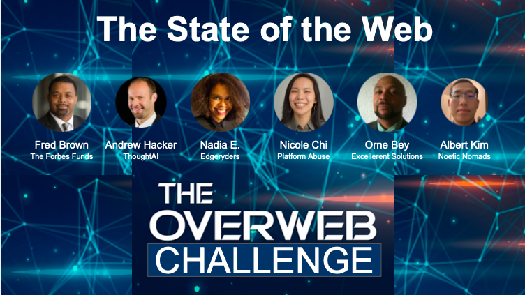 bridgitdao's tweet photo. State of the Web panel - #Overweb Challenge. https://t.co/GkbgavxANM @FredBrownpgh of @TheForbesFunds, @ladyniasan of @edgeryders, Andrew Hacker of ThoughtAI, One Bey of Excellerent Solutions, and @nchisays of @mobius.
Co-hosted by @noeticnomadsorg
@NGI4eu
#NGI https://t.co/7iEBL2VHGZ
