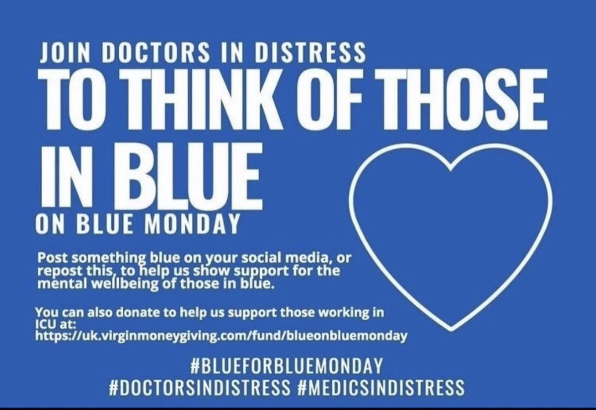 💙

#blueforbluemonday #doctorsindistress #medicsindistress