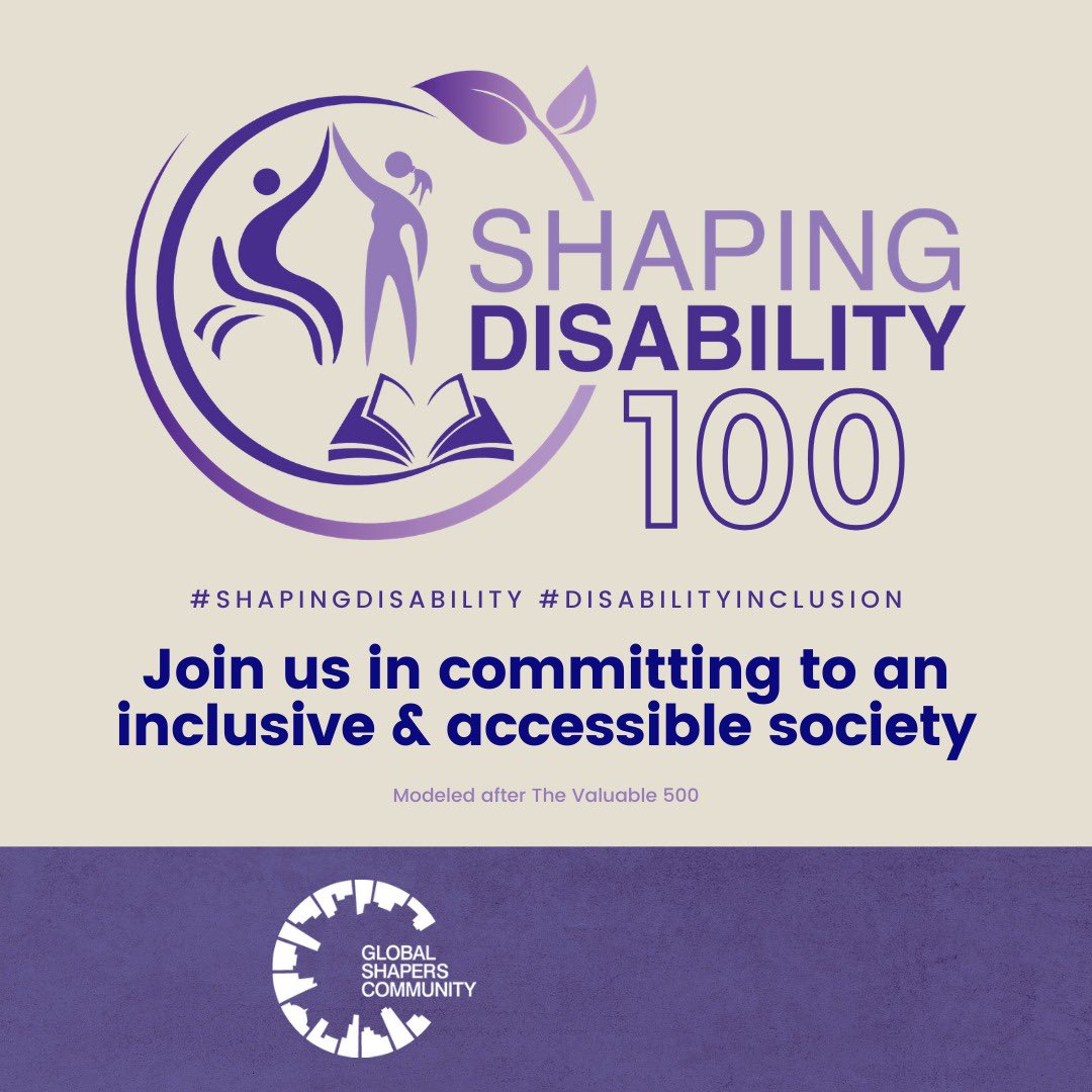 We are excited to share that our hub has joined the Shaping Disability 100, a Global Shapers movement to commit to advancing disability inclusion in 2021. <a href="/GlobalShapers/">Global Shapers</a> #ShapingDisability #DisabilityInclusion