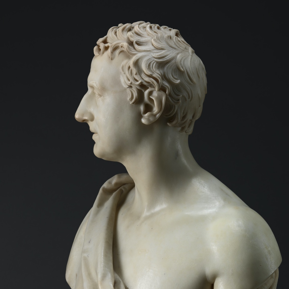 The result was an accurate physiognomy of the subject due to the mix of science/math and artistic talent. Mrs Arbuthnot concluded the bust of Castlereagh was “wonderfully like, & has just the beautiful expression of his countenance when he speaks.” (Img:  @YaleBritishArt)