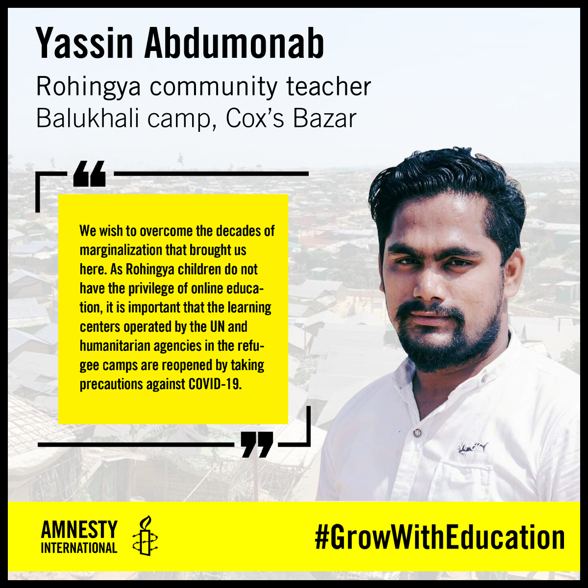 amnistia's tweet photo. We need the support of #Bangladesh’s government and the humanitarian agencies to build schools and provide children with quality education
Rohingya children's art for education: https://t.co/mGdxRmacIR
By: @Muhamma29985123
#GrowWithEducation https://t.co/o2xqSPFn7l https://t.co/4IDUKIIf7B