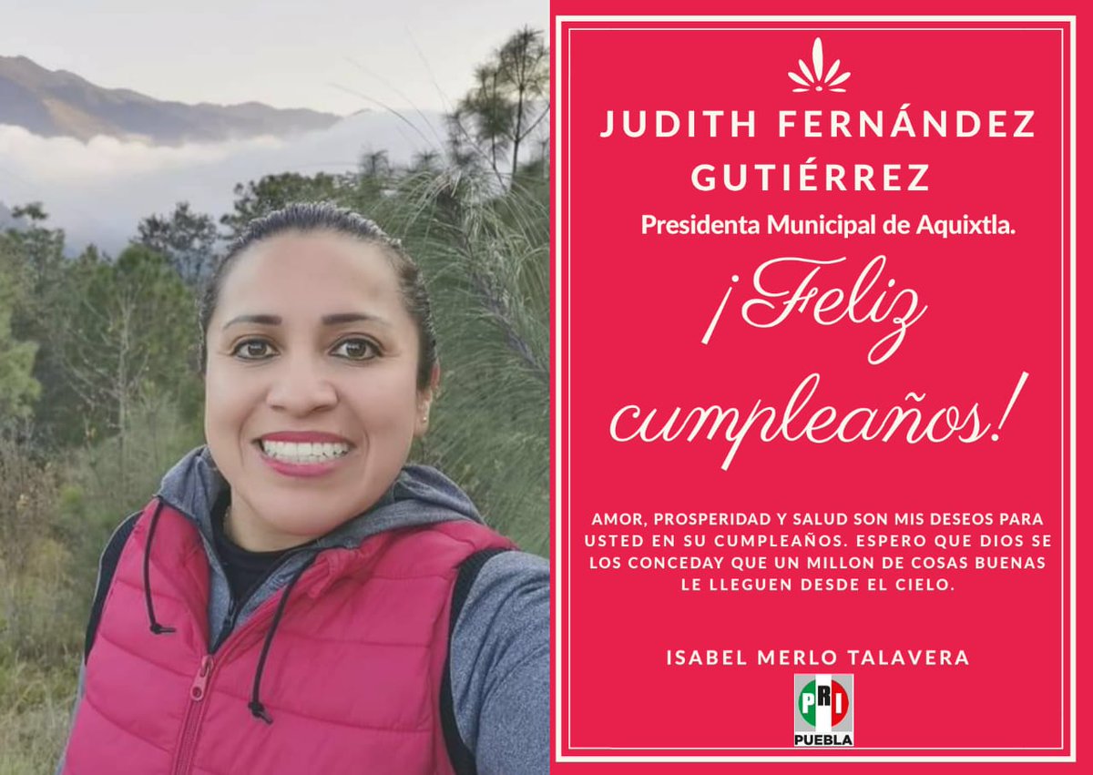 Feliz cumpleaños querida Amiga <a href="/JudithAquixtla/">JudithAquixtla</a> ..!!
Y que tu positivismo se mantenga como parte escencial de tu ser.
Salud...
🥳🎂🎉🍾🥳🎂🎉🍾🥳🎂🎉🍾