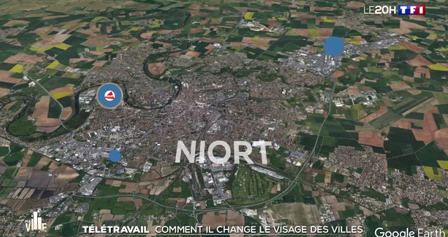 #Niort. Reportage du journal de 20h de TF1 "Télétravail : comment il change le visage des ville" réalisé à Niort. (à 19'37).
bit.ly/3sY02eD
