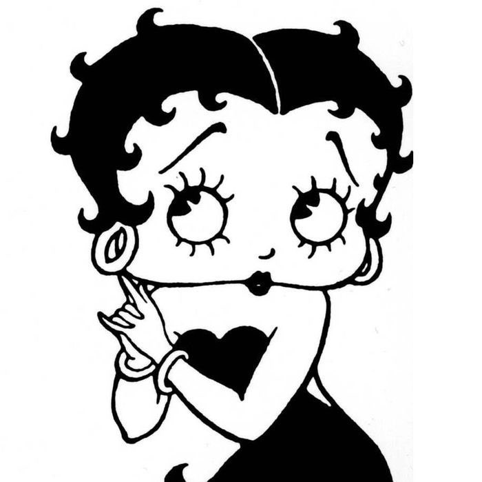 betty boop easy drawing