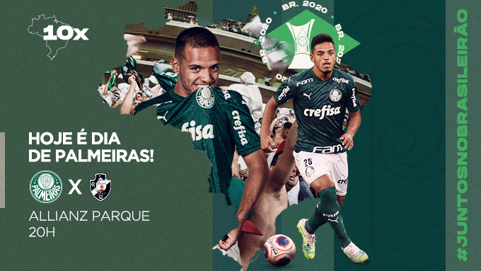 HOJE É EM CASA E NÓS VAMOS JUNTOS! HOJE É DIA DE PALMEIRAS! 🟢⚪️

#AvantiPalestra #PALxVAS 
#JuntosNoBrasileirão