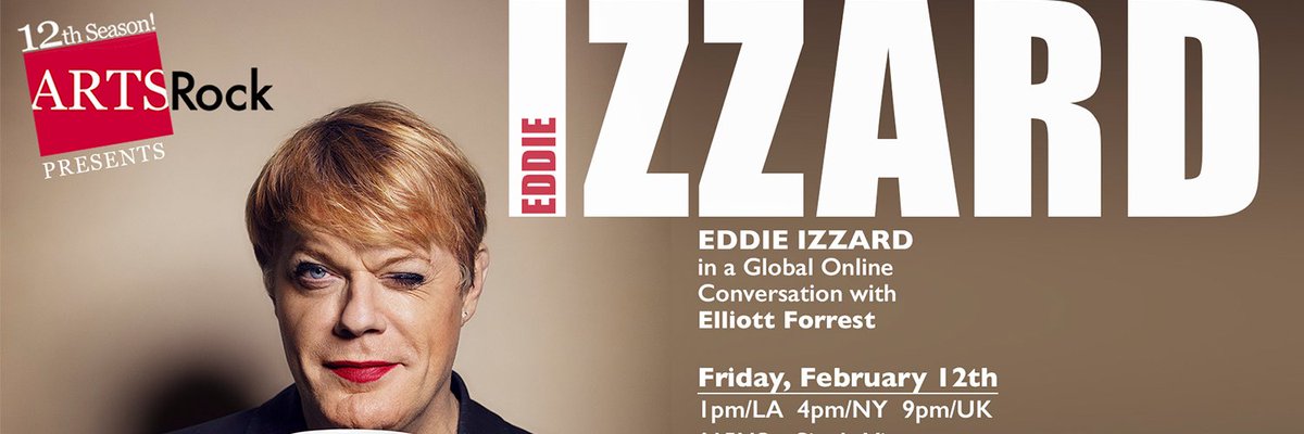 It's Tea Time! Join us for an exclusive online global conversation with <a href="/eddieizzard/">Eddie Izzard</a> to benefit <a href="/RocklandPride/">RocklandCountyPride</a> and Eddie's charities. Get tickets today: artsrock.org
