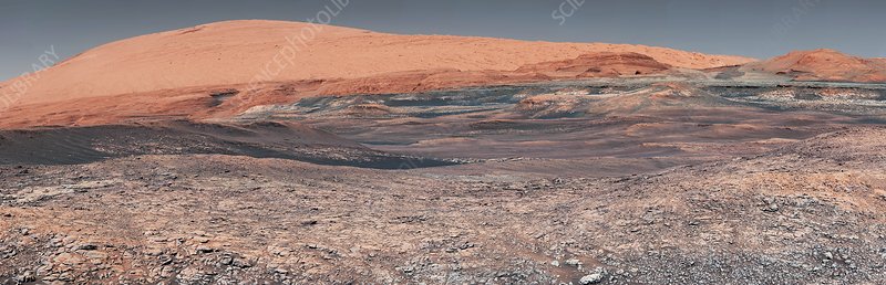 Here is Mount Sharp in Gale Crater on Mars in all its glory