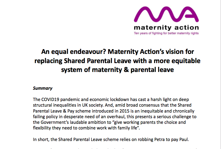 MaternityAction's tweet photo. #SharedParentalLeave is not working.

But what should replace it?

Come and debate with us and our fab friends @WomensBudgetGrp at a *free* webinar on Friday 19 February. Register now! ⬇️⬇️⬇️ #FixShPL #HR

https://t.co/qlcpQY0WEf https://t.co/FavDPnRAju
