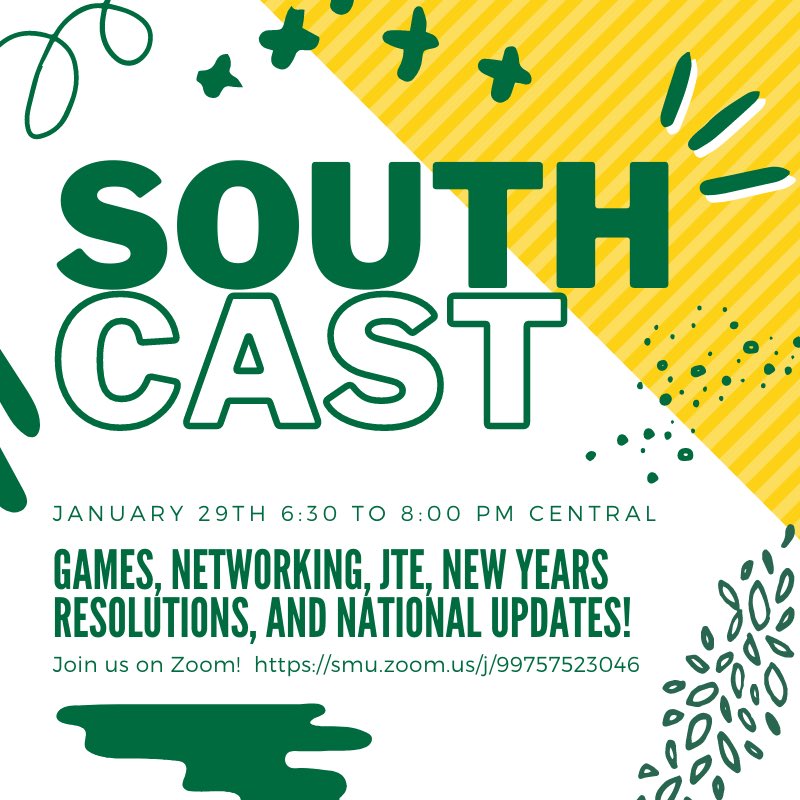 SouthCast is this Friday from 6:30-8:00pm, I hope to see you there!