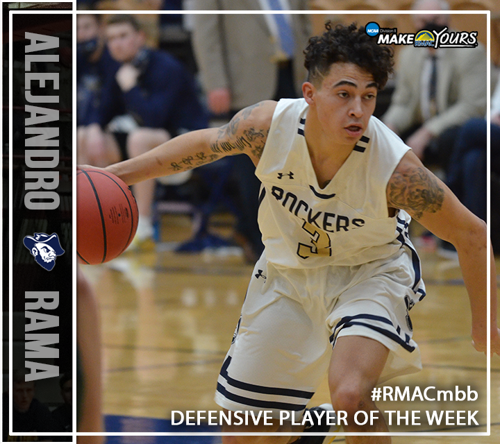 RMAC_SPORTS's tweet photo. Alejandro Rama from @RockerAthletics is the #RMACmbb Defensive Player of the Week following his weekend performance that included 19 total rebounds, three blocks, a steal. #EverythingElevated https://t.co/Rv92AufYTs
