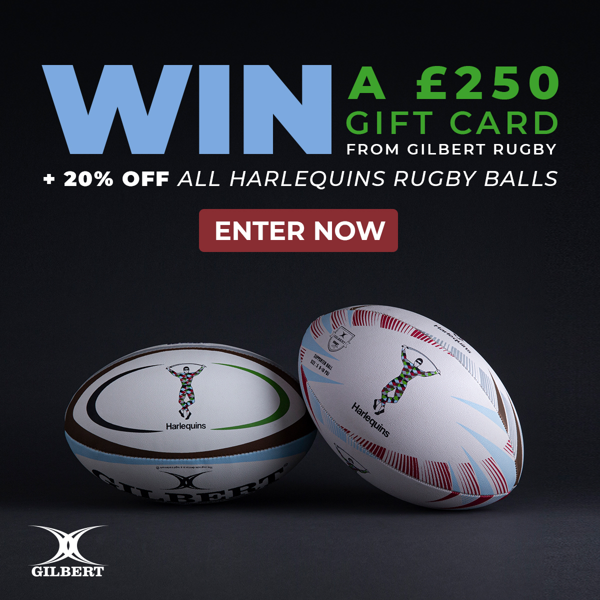 Harlequins's tweet photo. π @GILBERT_RUGBY are offering all Quins fans the chance to WIN a Β£250 gift card.
π² Enter Now: https://t.co/KqI9sqB11T
#COYQ #OneConstant https://t.co/4a7x2U6f6d