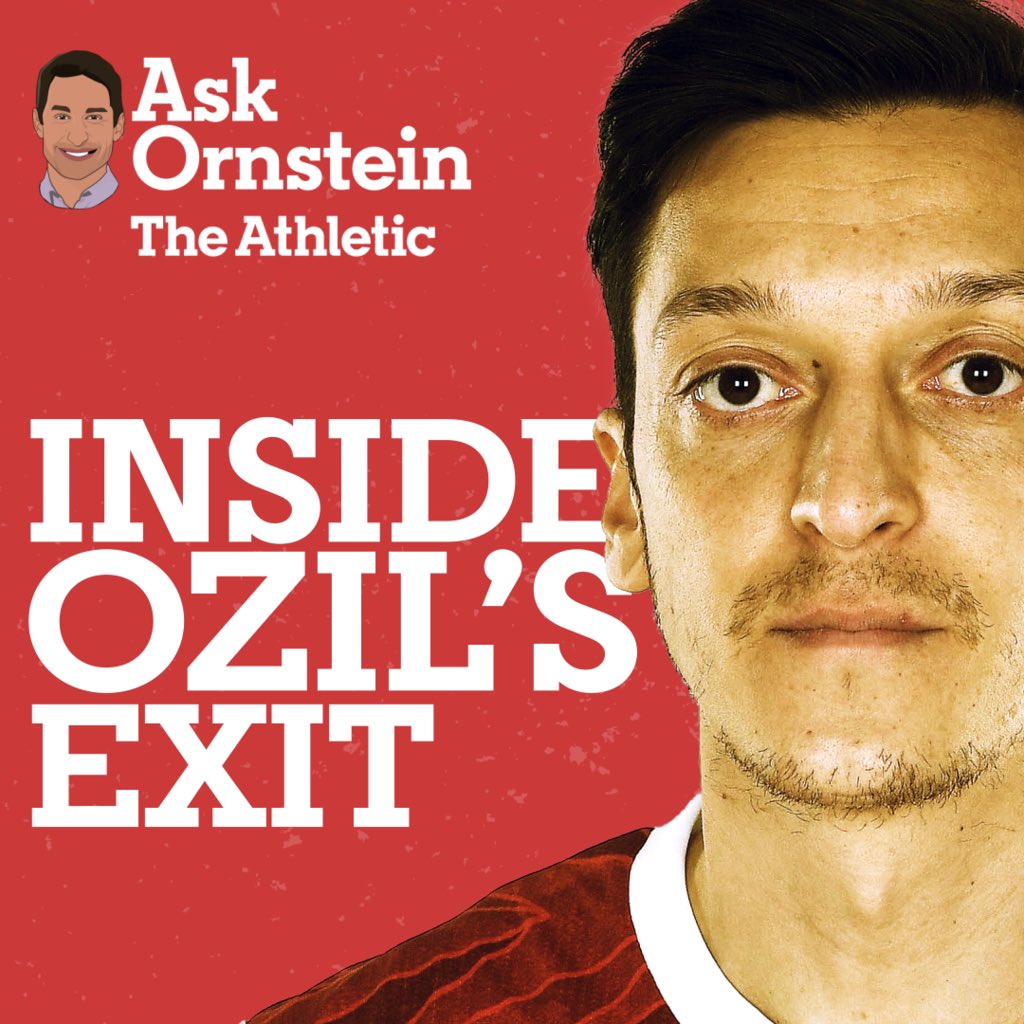 David_Ornstein's tweet photo. 🔴 As Arsenal welcome one creative midfielder in Martin Odegaard, they bid farewell to another in Mesut Ozil. 

📝 Ozil’s story seems to hinge on the new deal he signed in 2018 — so what happened between then and now?

▶️ Have a watch: https://t.co/1P27zXdMGw

@TheAthleticUK #AFC https://t.co/m1kL31FVNf
