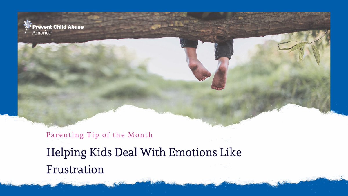 Parenting Tip of the Month: Helping kids deal with emotions like frustration.

Children experience emotions in the same way that we do. However, a major difference is that young children are still learning what emotions are when they feel them. Read more: bit.ly/3spBz1e
