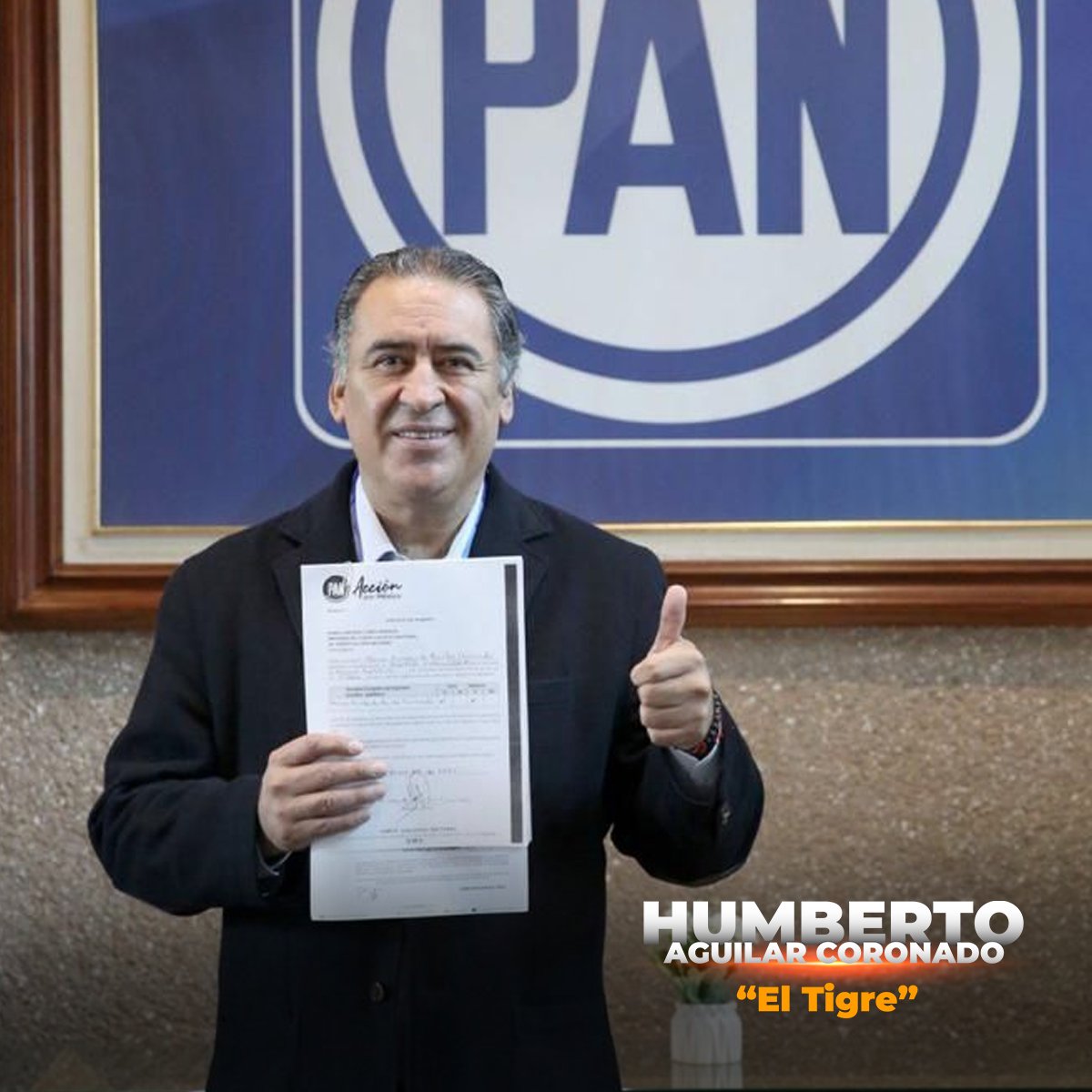 Tigre_Aguilar_C's tweet photo. ¡Aquí vamos! 🐯 Hoy me registré como precandidato del PAN a la diputación federal por el distrito X, queremos que en la región de Cholula haya menos promesas y más acciones. 💪🏻 https://t.co/gbycrIronz