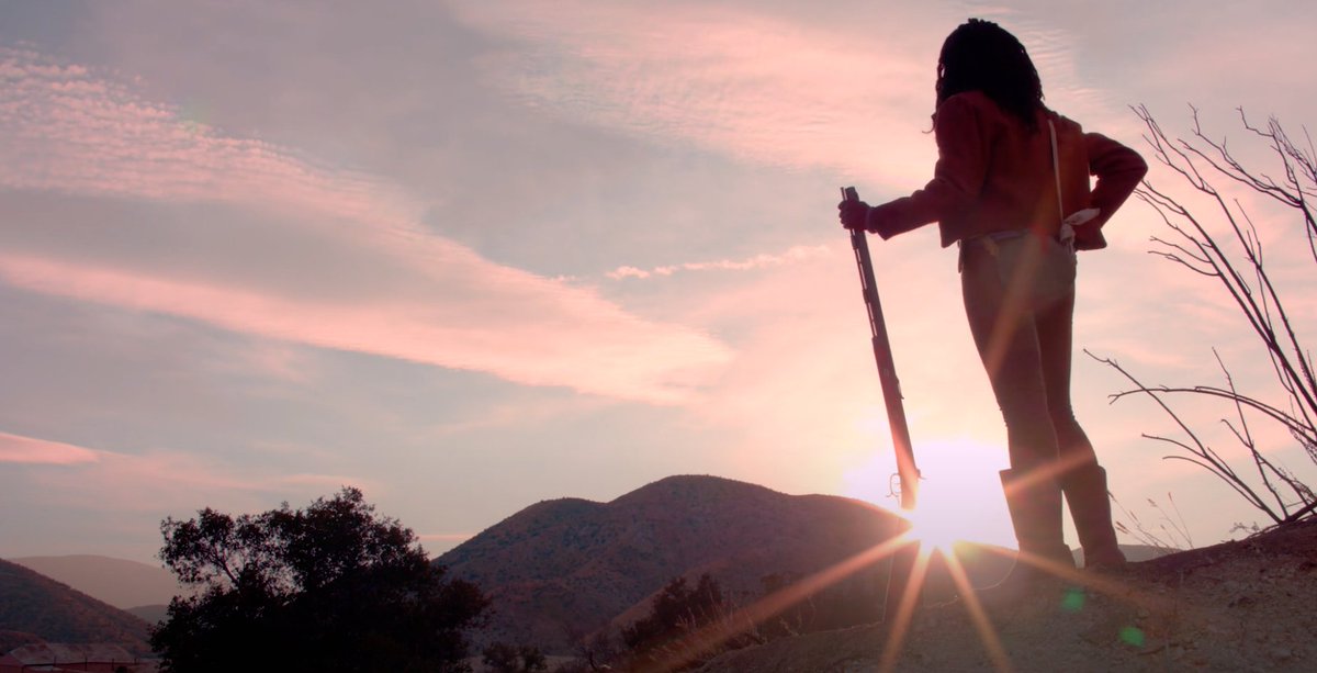 Here's a still (why isn't YT populating the link??? frustrating). We had 20 minutes a day over 2 days to get this magic hour shot, and our lead actress passed out bf the first shot. But she had that Minty spirit & we got the shot & it was glorious 