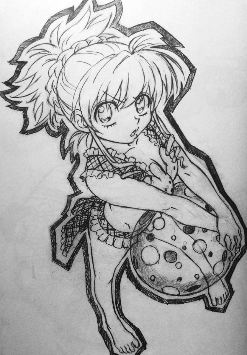 On peut retrouver ses propres travaux sur l'œuvre dans le « Hunter x Hunter Rakugaki Bon », un artbook d'une quarantaine de pages contenant plusieurs de ses illustrations que j'vais présenter en dessous :