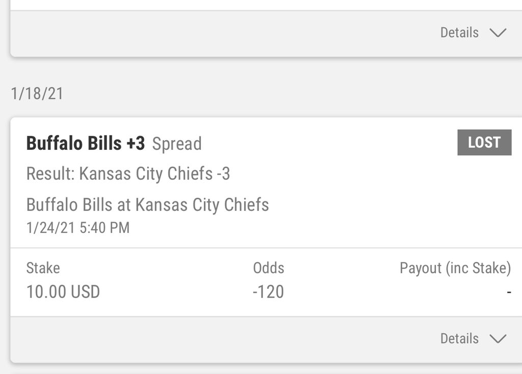 schnetzer_john's tweet photo. @BetMGM I should have known the Bills curse will never end https://t.co/gVDZ0YLUBL