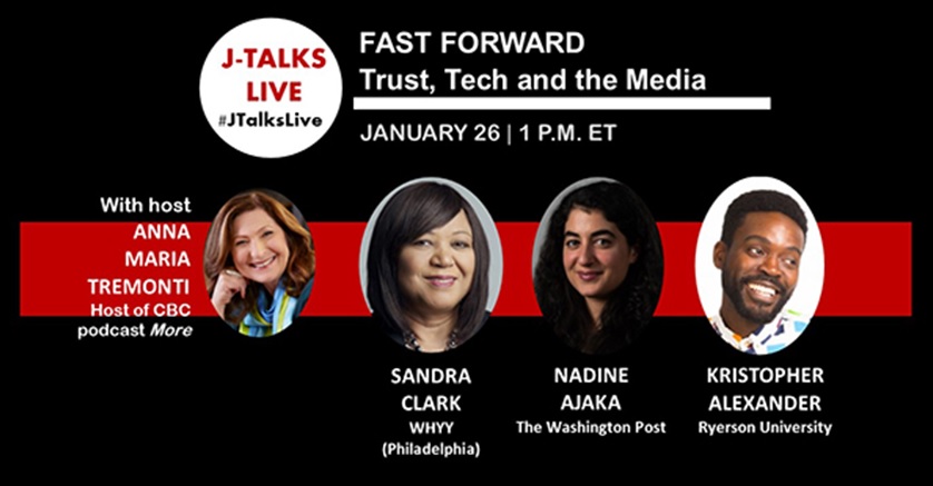 QScribe's tweet image. Join for tomorrow’s J-Talk at 1:00pm with the Canadian Journalism Foundation as the panel explores topics of Trust, Tech and the Media. Register here: bit.ly/3ogNlrH  @cjffjc