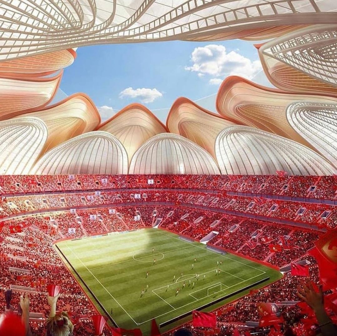 MesmerizeD_it's tweet photo. By @architecturever_studio
The Lotus Flower Stadium in Guangzhou, is set to become the second largest stadium in the world, with 100.000 capacity. The $1.69 Billion project is set to open in 2022 and will be owned by the Guangzhou Evergrande FC.

#chair #chairstyle #chairdesign https://t.co/LOSBZqExsi