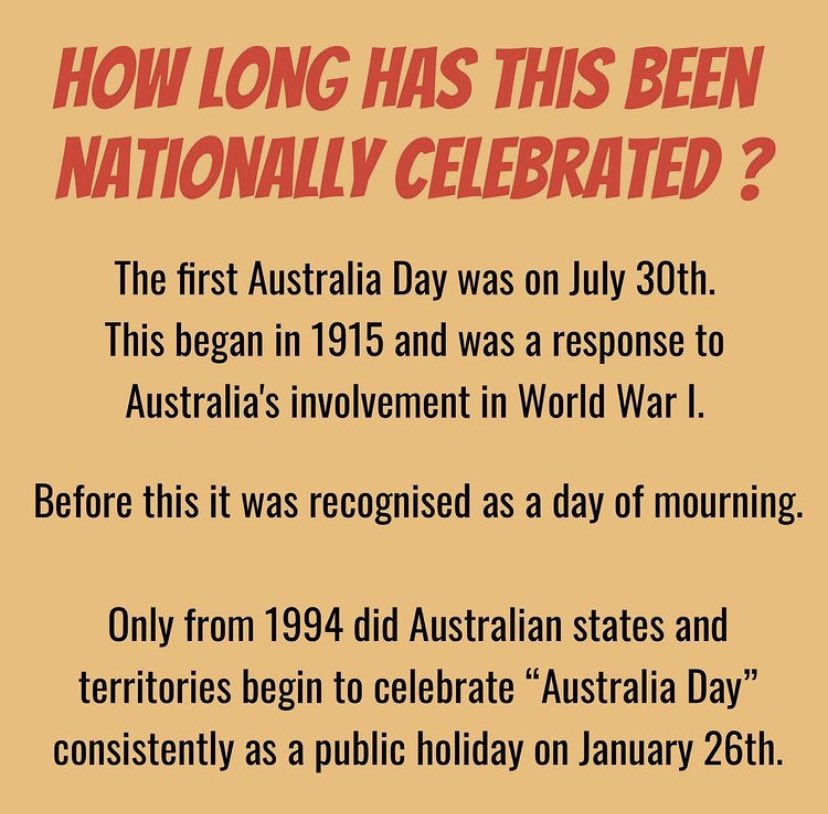 TW for genocide, xenophobia, racism for this thread. (1/4)  #ChangeTheDate  #InvasionDay