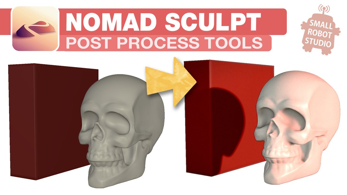 ErikaCasab's tweet image. Learn how to use the Post Process Tools in #NomadSculpt for nicer looking renders! 

#CGtutorials #3dSculpting #3DModelling
🔽Link below🔽
