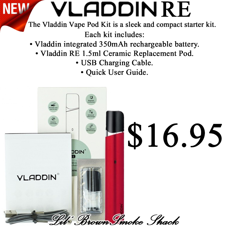 LilBrownSmoke's tweet image. VLADDIN RE Pod System Kit RED
#lilbrownsmokeshack #vladdin #vapepod #vaping
ow.ly/1e5z50DhPld