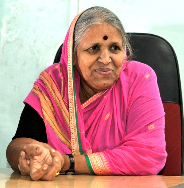 6. Sindhutai Sapkal (Padmashri) 'Mai' Sindhutai as we call her affectionately needs no special introduction. The initial stage of her life was nothing less than hell. At the age of 12 she got married and by the age of 20 she bore three children.