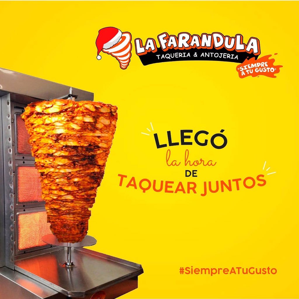 LAFARANDULA_TUX's tweet photo. Pide a domicilio o pick up 
Palmas 9616143161
5 Norte 9616122833
Serviplaza 9616717307
Boulevard 9616719158
Plaza Crystal 9616150215
Plaza las Americas 9616024047
Campestre 9611215908
San Cristobal 9676315039
Comitan 9631089031 

#LaFarandula  #tacos https://t.co/IODvFoDwdF