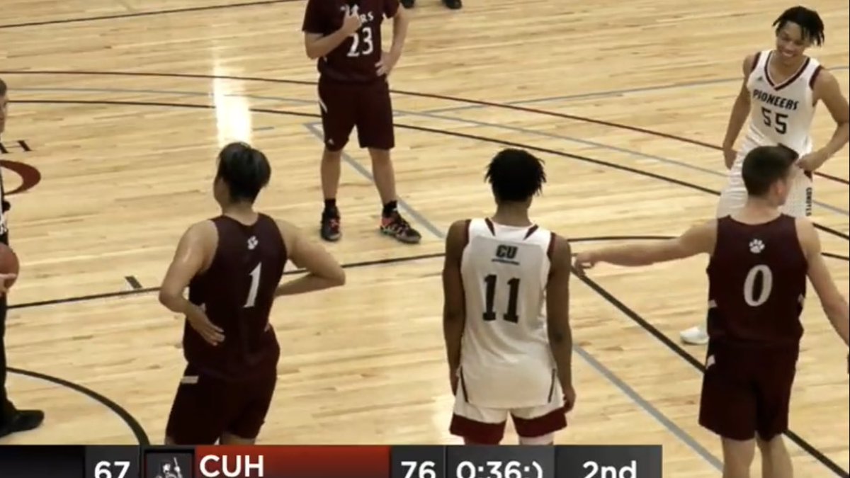 How you smile when you’re at the line in the closing seconds with a career high 33 points and a win! 😎 Keep working <a href="/tfindleyjr/">Trenton🥱</a> #ClimbTheLadder  <a href="/CUHMBB/">Campbellsville Harrodsburg MBB</a>