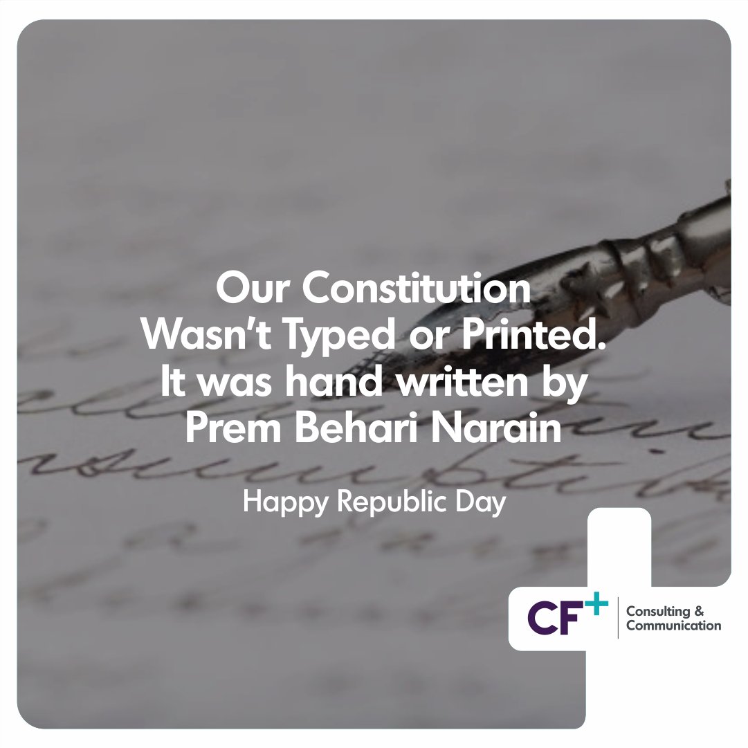 Indian Constitution is the longest Constitution in the world with original copies hand written in Hindi and English. Today is the 72nd year of Republic India. We feel proud of our Country and its Constitution.

#HappyRepublicDay #India #ProudIndians #RepublicDay #RepublicDayIndia