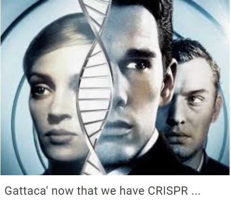 agvBruceAdams's tweet photo. Genetic modification?  Just because we can doesn't mean we should.  The movie "Gattaca" explores the implications. https://t.co/PMI71o4uYM
