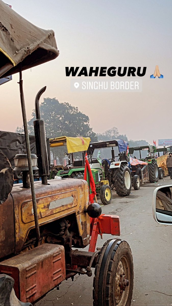 GurvarCheema's tweet photo. Witnessing the largest tractor rally ever. 
WAHEGURU 🙏🏼
#TractorRally #TractorMarch #SupportPeacefulTractorParade #FarmersProtest #Waheguru https://t.co/E328fRaF3s