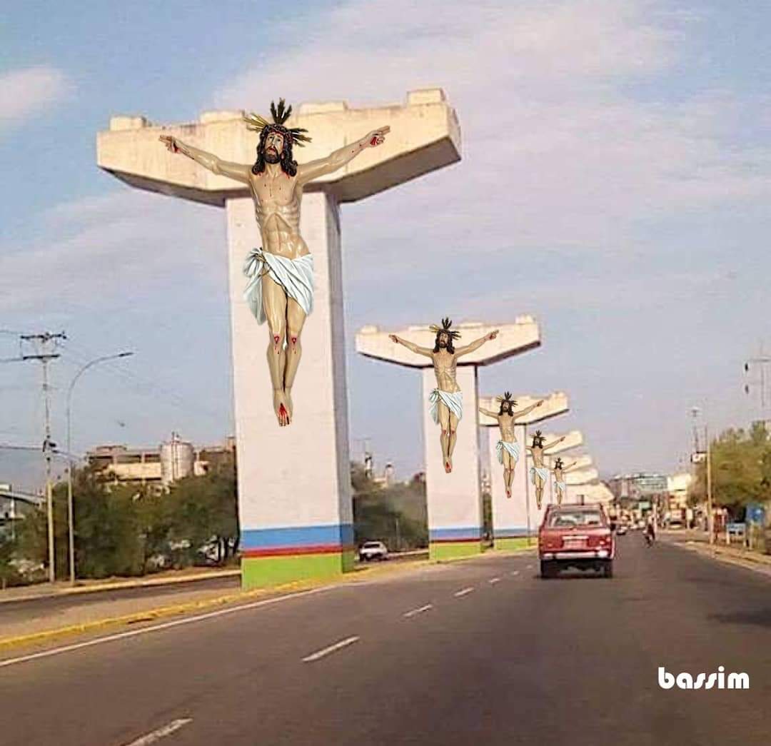 JUDITHBELANDRIA's tweet image. Por fin sirve para algo!!  #ArteSinMordaza Monumento religioso a la corrupción. Collage digital por @visual_artist_francisco_bassim 

#SinMordaza #ONG #Venezuela #VenezuelaLibre #Arte #ArteProtesta #Artivism #Collage #Artivismo